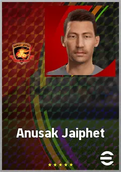 Anusak Jaiphet eFootball 2026 player card, 64 OVR CB