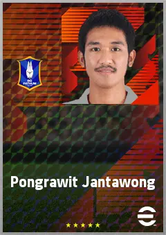 Pongrawit Jantawong eFootball 2026 player card, 63 OVR CMF