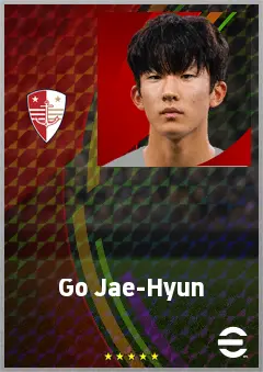 Go Jae-Hyun eFootball 2026 player card, 69 OVR RWF