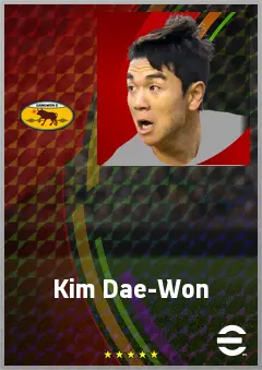 Kim Dae-Won eFootball 2026 player card, 70 OVR LWF