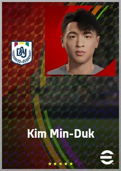 Kim Min-Duk eFootball 2026 player card, 67 OVR CB
