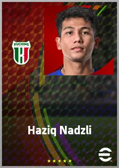 Haziq Nadzli eFootball 2026 player card, 64 OVR GK