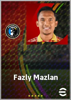 Fazly Mazlan eFootball 2026 player card, 66 OVR LB