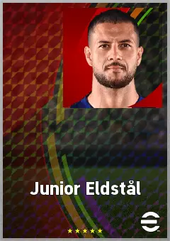 Junior Eldstål eFootball 2026 player card, 67 OVR CB