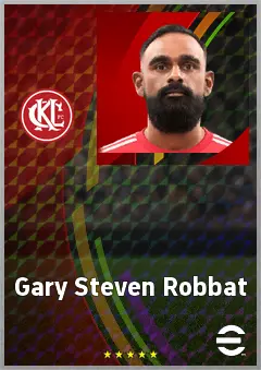 Gary Steven Robbat eFootball 2026 player card, 64 OVR DMF