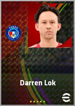 Darren Lok eFootball 2026 player card, 63 OVR CF