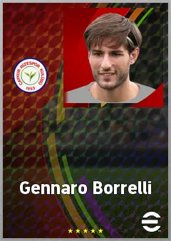Gennaro Borrelli eFootball 2026 player card, 70 OVR CF