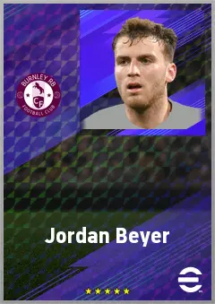 Jordan Beyer eFootball 2026 player card, 73 OVR CB