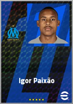 Igor Paixão eFootball 2026 player card, 76 OVR LWF