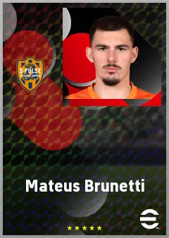 Mateus Brunetti eFootball 2026 player card, 65 OVR LB