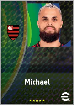 Michael eFootball 2026 player card, 72 OVR LWF