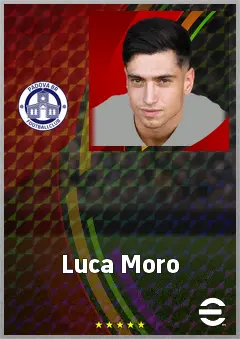 Luca Moro eFootball 2026 player card, 70 OVR CF