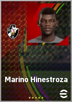 Marino Hinestroza eFootball 2026 player card, 71 OVR RWF