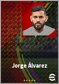 Jorge Álvarez eFootball 2026 player card, 67 OVR CMF