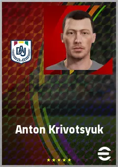 Anton Krivotsyuk eFootball 2026 player card, 70 OVR CB