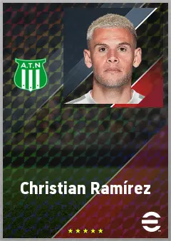 Christian Ramírez eFootball 2026 player card, 71 OVR CF
