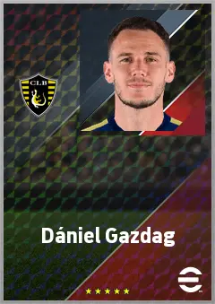 Dániel Gazdag eFootball 2026 player card, 73 OVR AMF