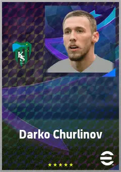 Darko Churlinov eFootball 2026 player card, 70 OVR LWF