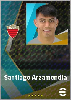 Santiago Arzamendia eFootball 2026 player card, 75 OVR LB