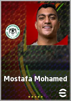 Mostafa Mohamed eFootball 2026 player card, 73 OVR CF