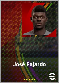 José Fajardo eFootball 2026 player card, 69 OVR CF
