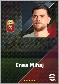 Enea Mihaj eFootball 2026 player card, 70 OVR CB