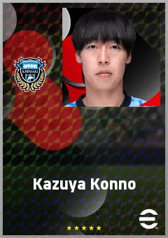 Konno Kazuya eFootball 2026 player card, 69 OVR RWF