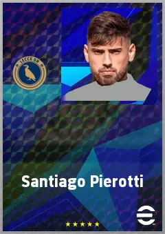 Santiago Pierotti eFootball 2026 player card, 70 OVR AMF