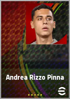 Andrea Rizzo Pinna eFootball 2026 player card, 69 OVR AMF