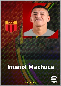 Imanol Machuca eFootball 2026 player card, 73 OVR LWF