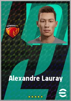Alexandre Lauray eFootball 2026 player card, 68 OVR DMF