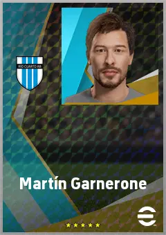 Martín Garnerone eFootball 2026 player card, 70 OVR CF