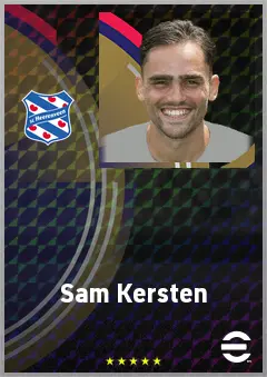 Sam Kersten eFootball 2026 player card, 70 OVR CB
