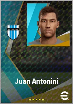 Juan Antonini eFootball 2026 player card, 71 OVR CB