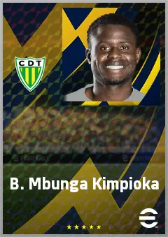 B. Mbunga Kimpioka eFootball 2026 player card, 70 OVR CF