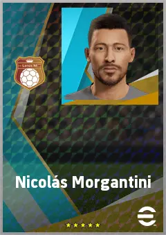 Nicolás Morgantini eFootball 2026 player card, 72 OVR RB