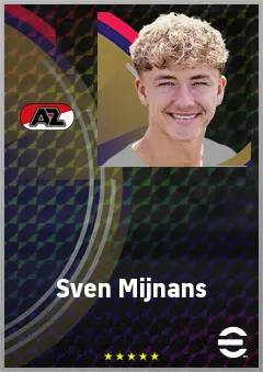 Sven Mijnans eFootball 2026 player card, 73 OVR AMF