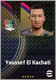 Youssef El Kachati eFootball 2026 player card, 71 OVR CF