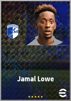 Jamal Lowe eFootball 2026 player card, 70 OVR SS