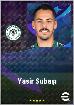 Yasir Subaşı eFootball 2026 player card, 67 OVR LB