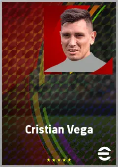 Cristian Vega eFootball 2026 player card, 70 OVR CMF
