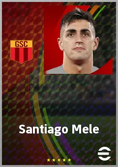 Santiago Mele eFootball 2026 player card, 74 OVR GK
