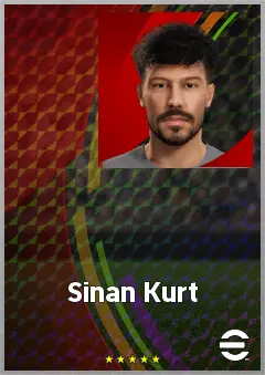 Sinan Kurt eFootball 2026 player card, 67 OVR DMF