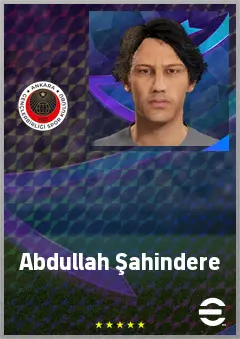 Abdullah Şahindere eFootball 2026 player card, 63 OVR CB