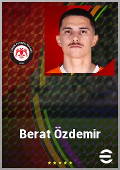 Berat Özdemir eFootball 2026 player card, 71 OVR DMF