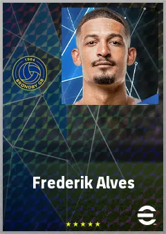 Frederik Alves eFootball 2026 player card, 72 OVR CB