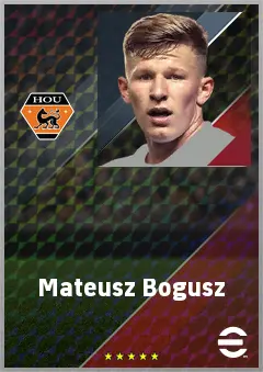 Mateusz Bogusz eFootball 2026 player card, 73 OVR AMF