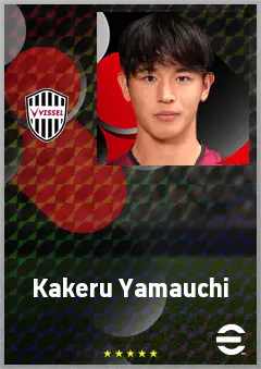 Yamauchi Kakeru eFootball 2026 player card, 66 OVR AMF
