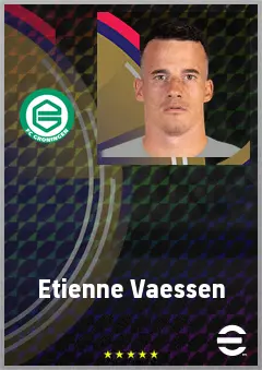 Etienne Vaessen eFootball 2026 player card, 72 OVR GK