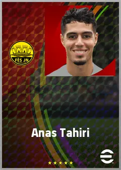 Anas Tahiri eFootball 2026 player card, 68 OVR CMF